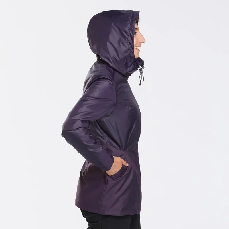 Abrigo De Montaña Y Nieve Impermeable Mujer Quechua SH100 Warm Morado - Imagen 3