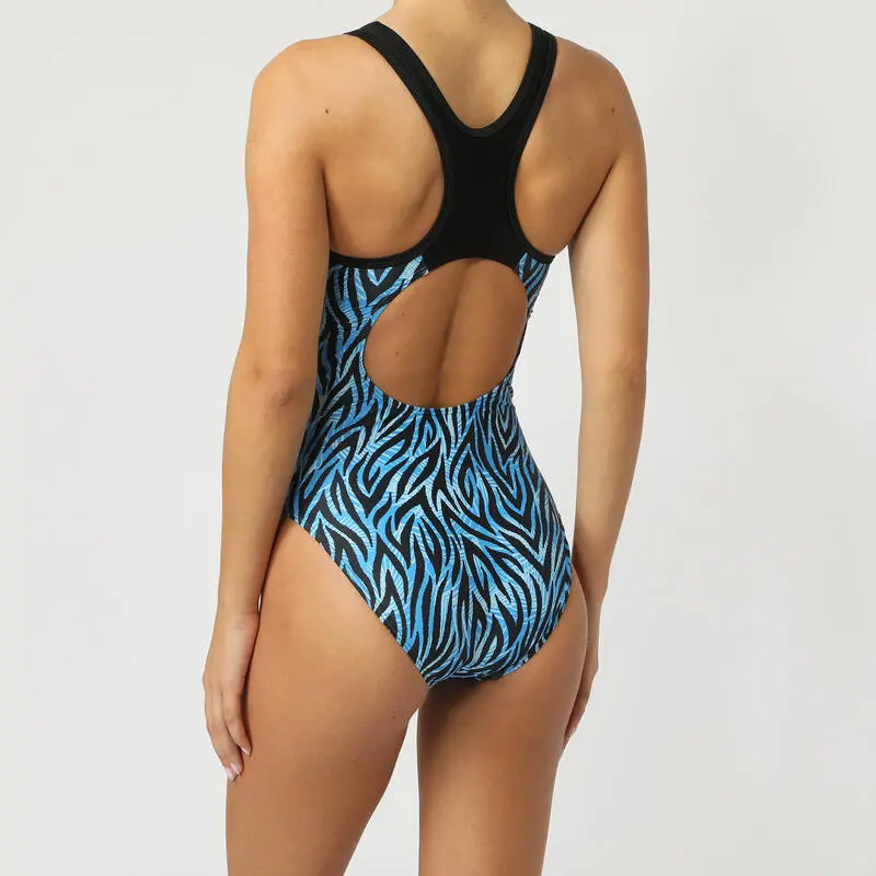 Bañador De Natación Para Mujer Docor Azul - Imagen 2