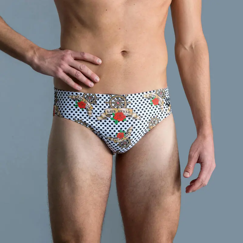Bañador Hombre Natación Arena Slip Gris