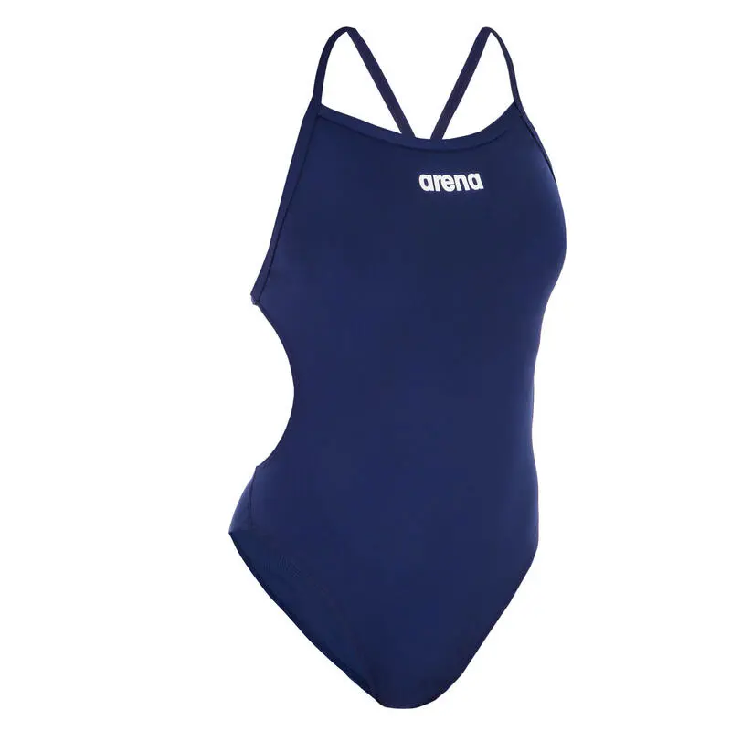 Bañador Mujer Natación Arena Solid Tech Azul Marino - Imagen 4