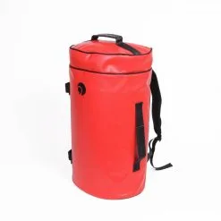 LA VIRGULE Bolsa De Viaje Reciclada - Hors-Bord - 50L Negro Y Rojo