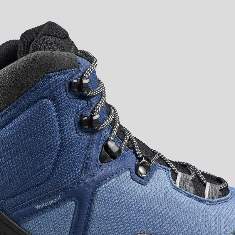 Botas De Montaña Y Trekking Impermeables Mujer Forclaz Trek100 Azul - Imagen 3