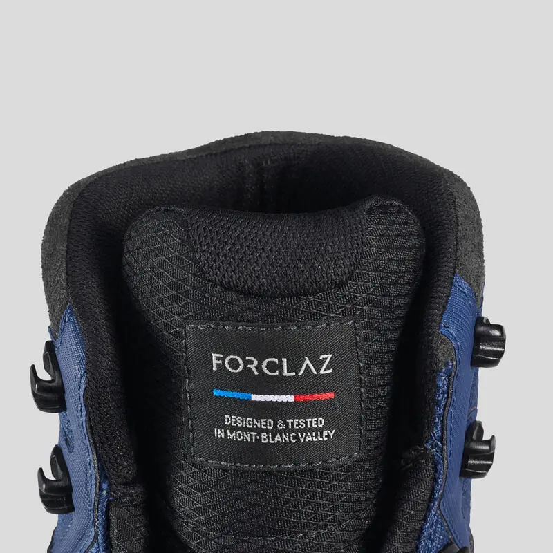 Botas De Montaña Y Trekking Impermeables Mujer Forclaz Trek100 Azul - Imagen 4