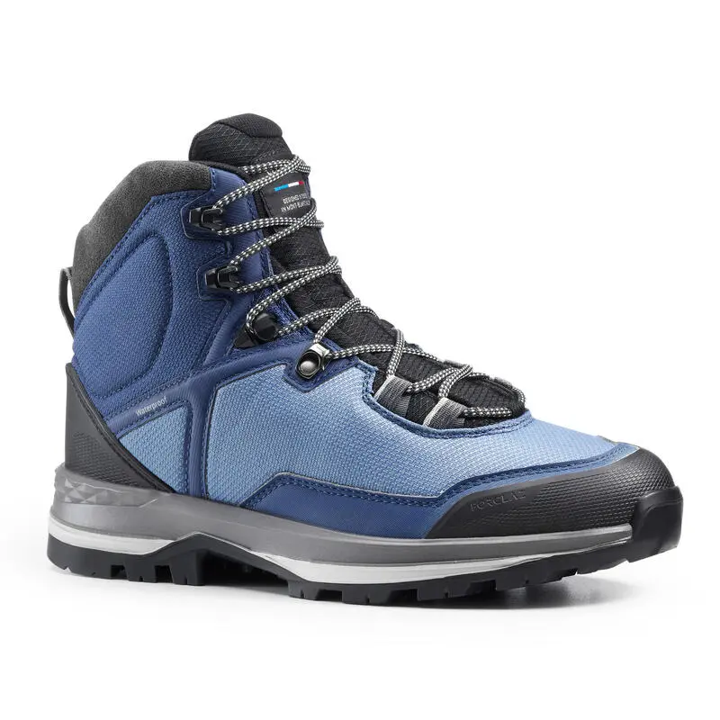 Botas De Montaña Y Trekking Impermeables Mujer Forclaz Trek100 Azul