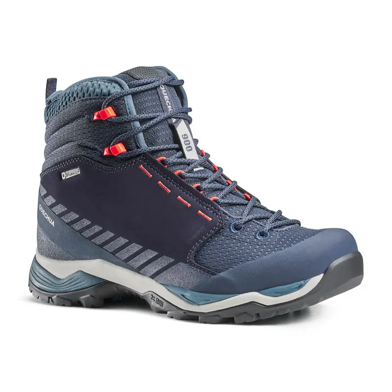 Botas De Montaña Y Trekking Impermeables Mujer Quechua MH900 Mid Azul