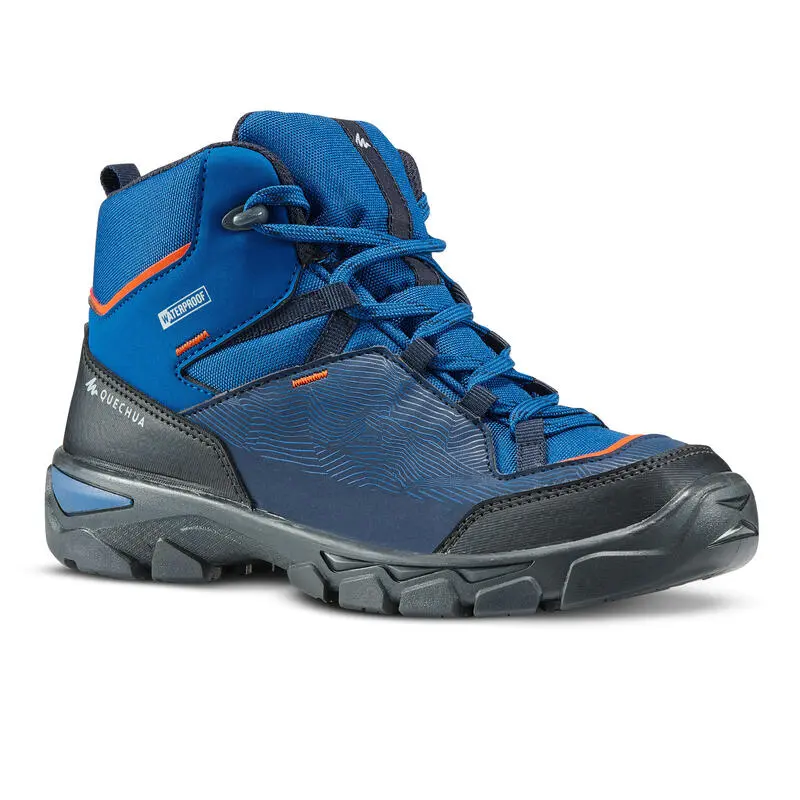 Botas De Montaña Y Trekking Impermeables Niños 35 A 38 Quechua MH120 MID