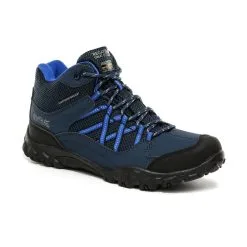 Regatta Botas Edgepoint Con Cordones Para Niños/Niñas Azul Espacio Intenso, Azul