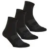 Calcetines Caminar Newfeel Adulto WS 100 Mid Negro (lote De 3 Pares)