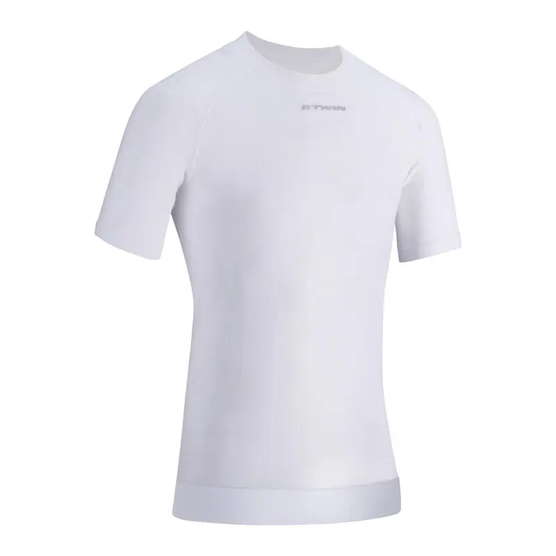 Camiseta Interior De Ciclismo Manga Corta Adulto Van Rysel Entretiempo Blanca