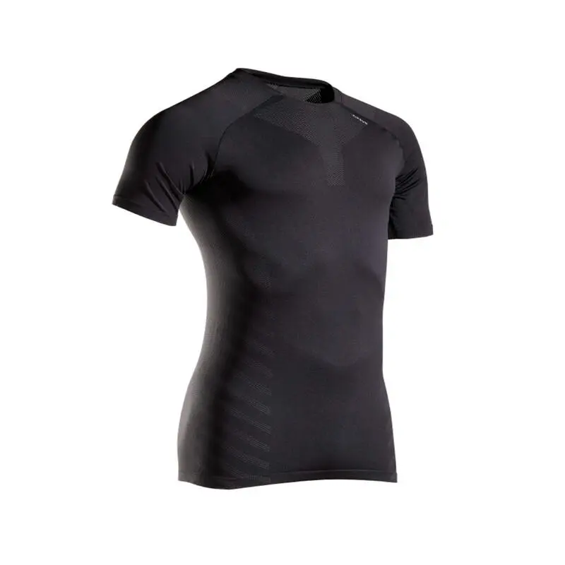 Camiseta Running Transpirable Hombre - KIPRUN SKINCARE NEGRO - Imagen 4
