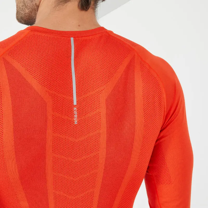 Camiseta Térmica Running Transpirable Hombre Kiprun Skincare Rojo - Imagen 5