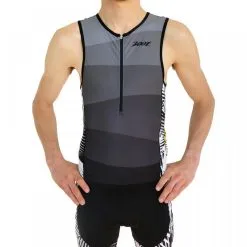 Camiseta Triatlon Sin Mangas Hombre ZOOT LTD Gris