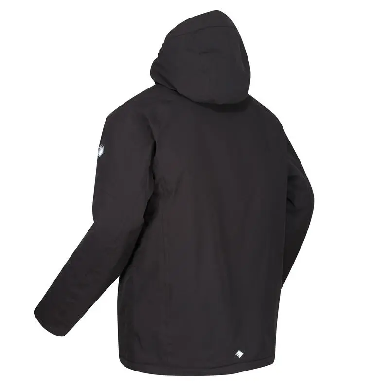 Regatta Chaqueta Aislante Baxton Impermeable Para Hombre Negro - Imagen 3