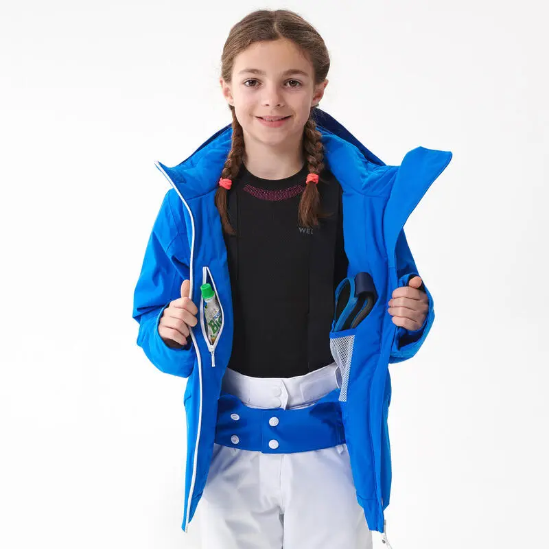 WEDZE CHAQUETA DE ESQUÍ NIÑOS CÁLIDA E IMPERMEABLE 900 AZUL - Imagen 4