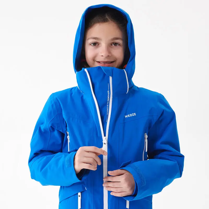 WEDZE CHAQUETA DE ESQUÍ NIÑOS CÁLIDA E IMPERMEABLE 900 AZUL - Imagen 5