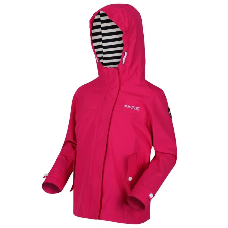 Regatta Chaqueta Impermeable Bibiana Para Niños Niñas Rosa Duquesa - Imagen 3