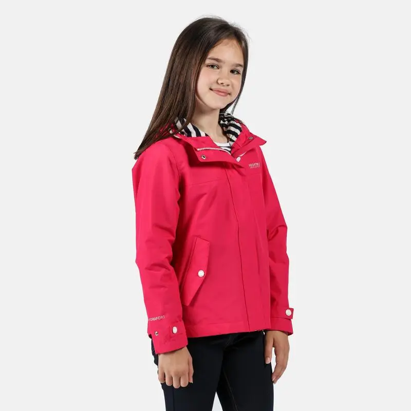 Regatta Chaqueta Impermeable Bibiana Para Niños Niñas Rosa Duquesa - Imagen 4