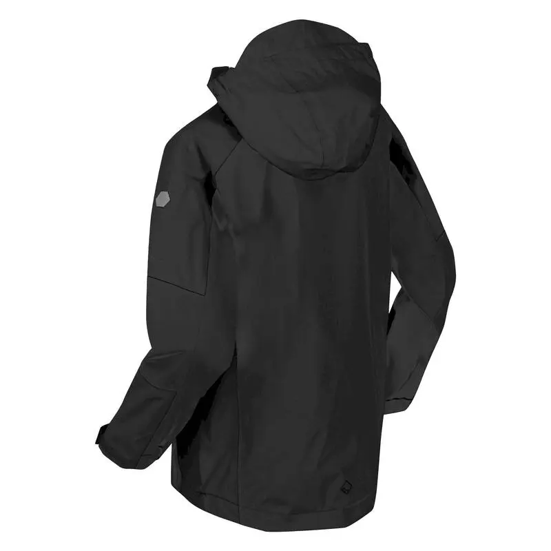 Regatta Chaqueta Impermeable Calderdale II Para Niños/Niñas Negro - Imagen 4