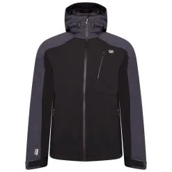 Dare 2b Chaqueta Impermeable Diluent III Para Hombre Negro, Ébano