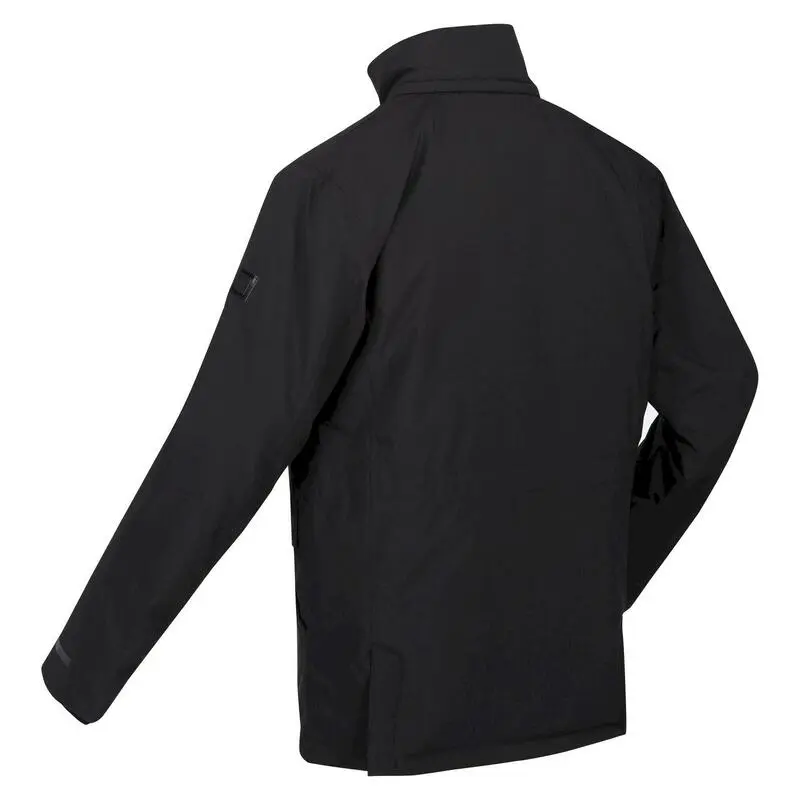 Regatta Chaqueta Impermeable Edin Para Hombre Negro - Imagen 4