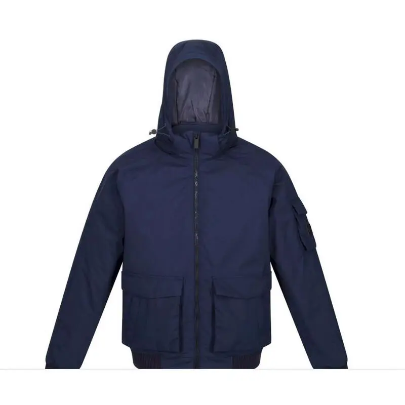 Regatta Chaqueta Impermeable Faizan Para Hombre Negro - Imagen 5