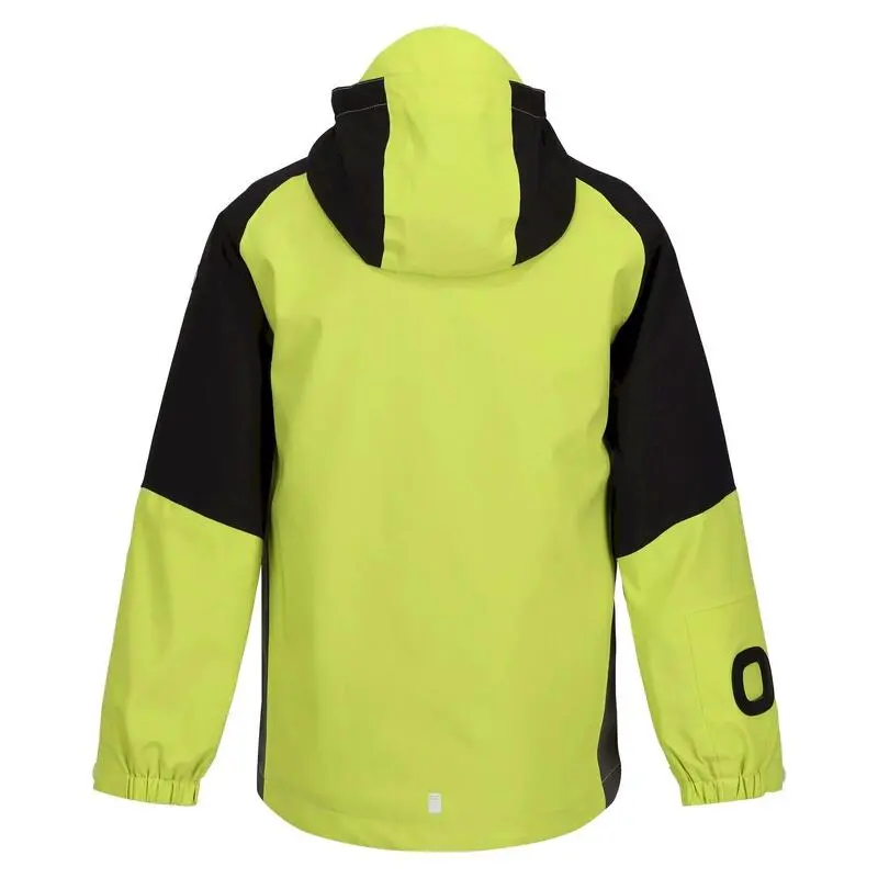 Regatta Chaqueta Impermeable Hydrate VII Para Niños/Niñas Kiwi Llamativo, Negro - Imagen 2