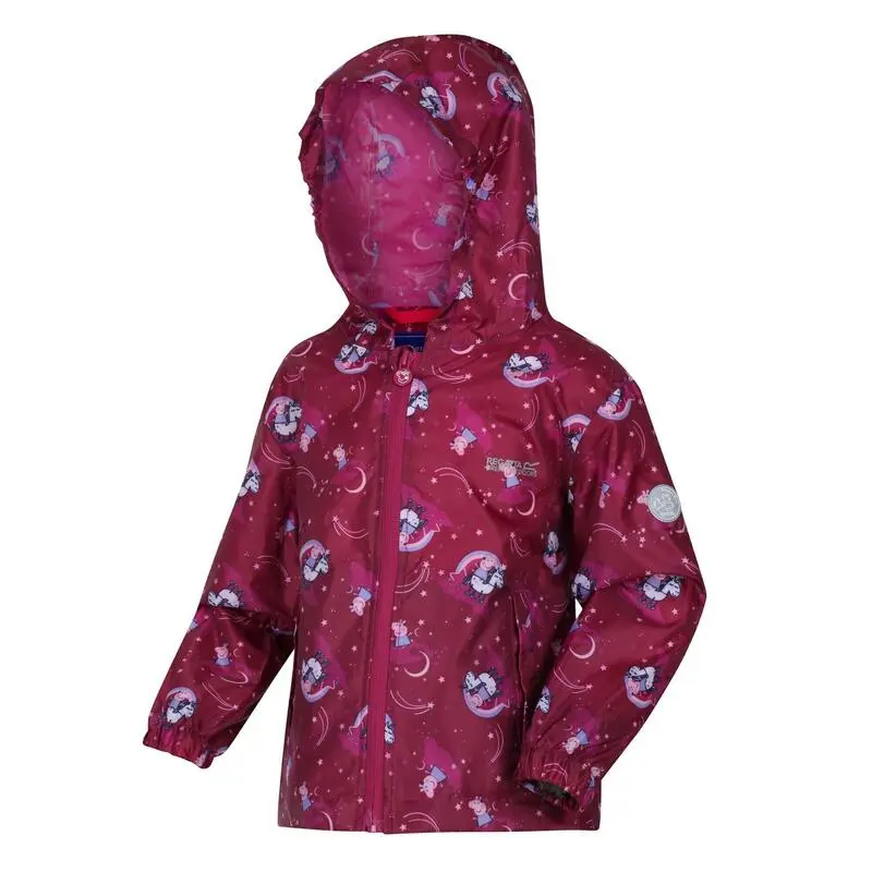 Regatta Chaqueta Impermeable Peppa Pig Para Niños/Niñas Frambuesa Radiante - Imagen 3