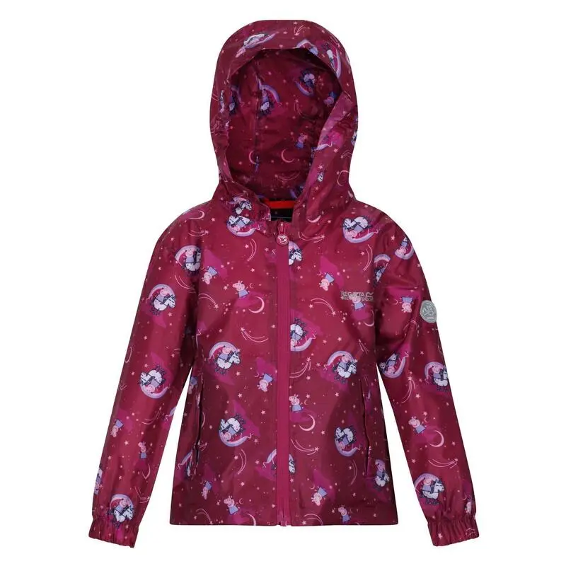 Regatta Chaqueta Impermeable Peppa Pig Para Niños/Niñas Frambuesa Radiante