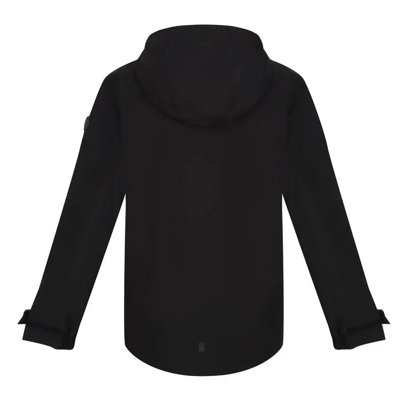 Regatta Chaqueta Impermeable Pulton Para Niños/Niñas Negro - Imagen 2