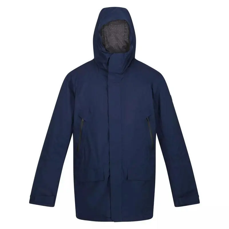 Regatta Chaqueta Impermeable Rulford Para Hombre Negro - Imagen 4