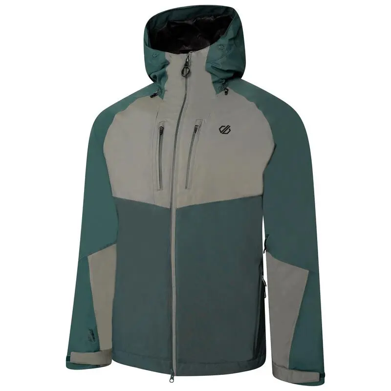 Dare 2b Chaqueta Impermeable Soaring II Para Hombre Verde Helecho, Verde Ágave - Imagen 3
