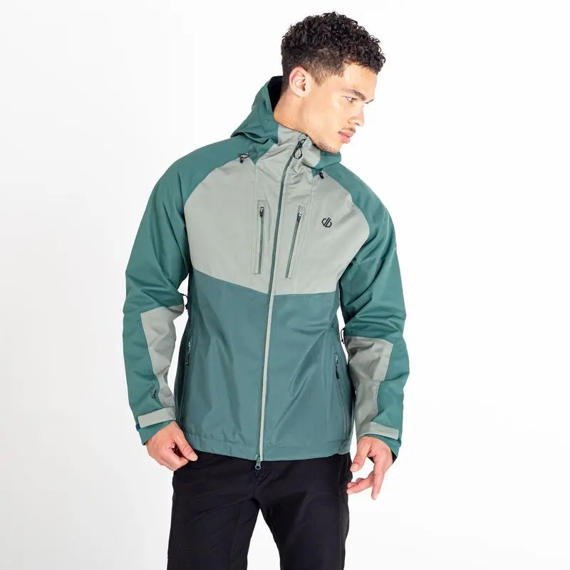 Dare 2b Chaqueta Impermeable Soaring II Para Hombre Verde Helecho, Verde Ágave - Imagen 4