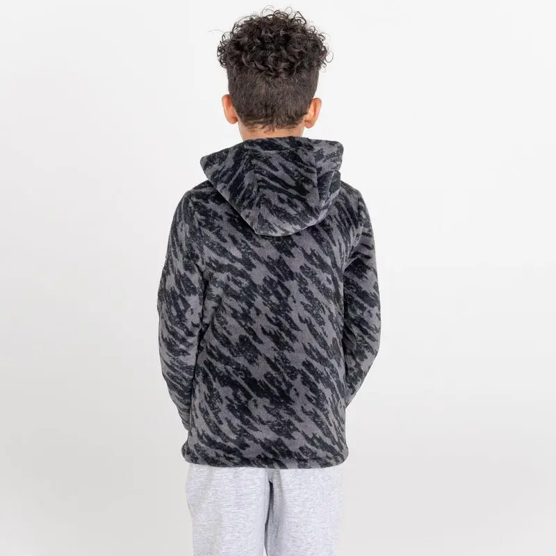 Dare 2b Forro Polar Gambol Impresión De Fragmentos Para Niños/Niñas Negro - Imagen 2