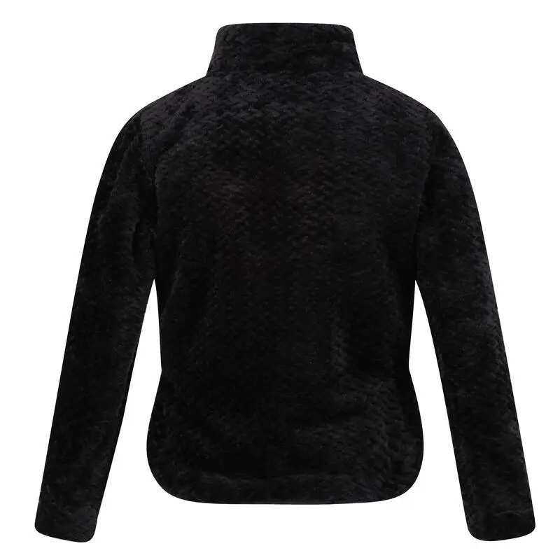 Regatta Forro Polar Kazumi II Peludito Para Niños/Niñas Negro - Imagen 2