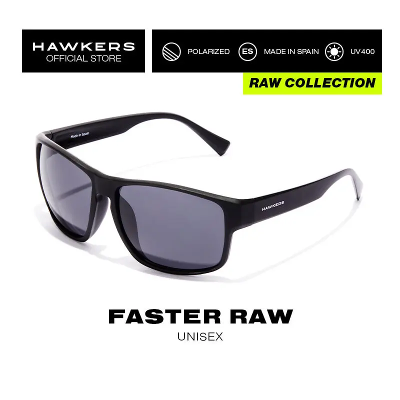 HAWKERS Gafas De Sol Para Hombre Y Mujer BLACK DARK POLARIZED - FASTER RAW - Imagen 6