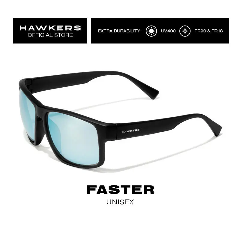 HAWKERS Gafas De Sol Para Hombres Y Mujeres FASTER Black Dark - Imagen 6