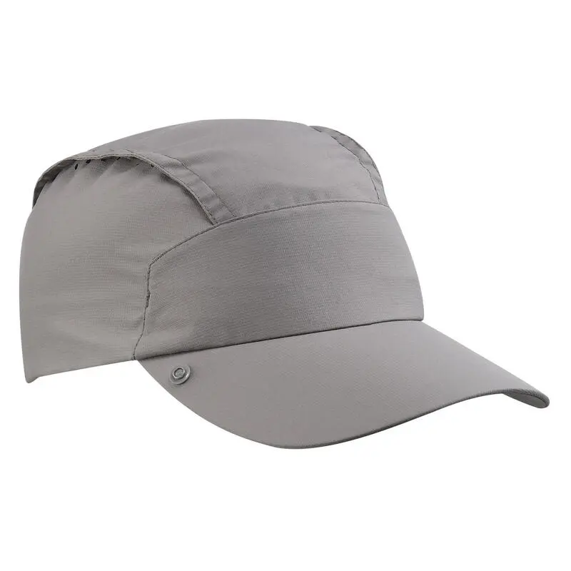 Forclaz GORRA ANTI-UV CON PROTECCIÓN NUCA MT900 GRIS - Imagen 2