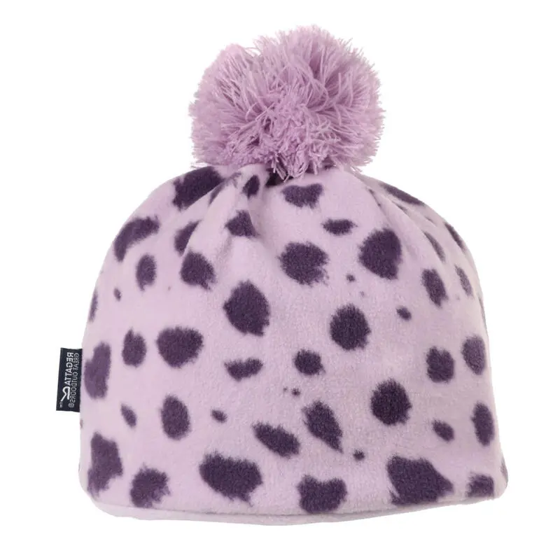 Regatta Gorro Beanie Manchado De Polar Para Niños/Niñas Lila Escarcha - Imagen 2