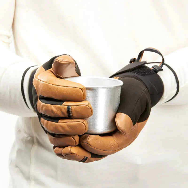 Forclaz Guantes Térmicos De Montaña Y Trekking De Piel Impermeables Adulto MT 900 - Imagen 5