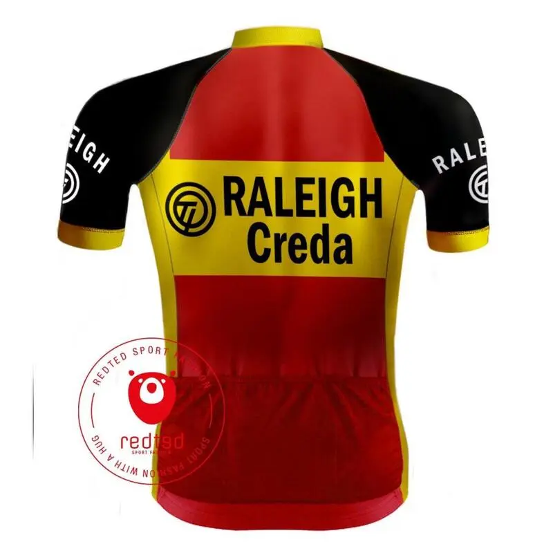 REDTED Maillot Ciclista Retro TI-Raleigh - ROJO - Imagen 2