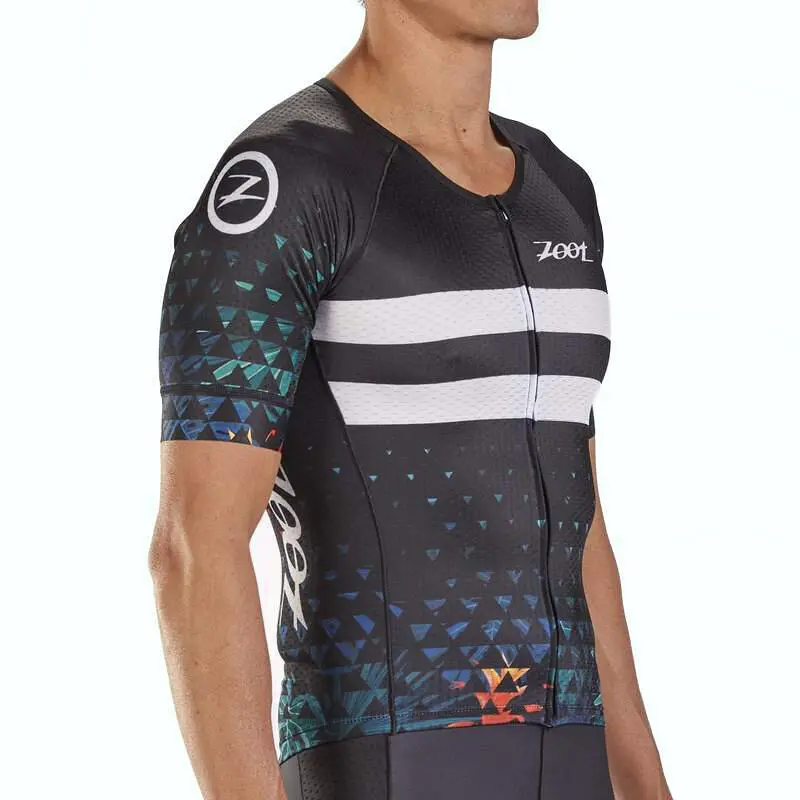 Maillot Triatlon Manga Corta Hombre ZOOT AERO LTD AERO SS Negro - Imagen 4
