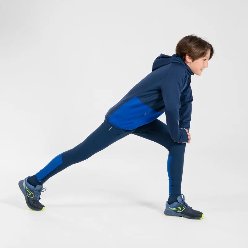 KIPRUN Mallas Largas Atletimso Niños AT500 Azul Noche - Imagen 3
