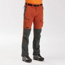 Forclaz Pantalón De Montaña Y Trekking Resistente Hombre MT500 Naranja