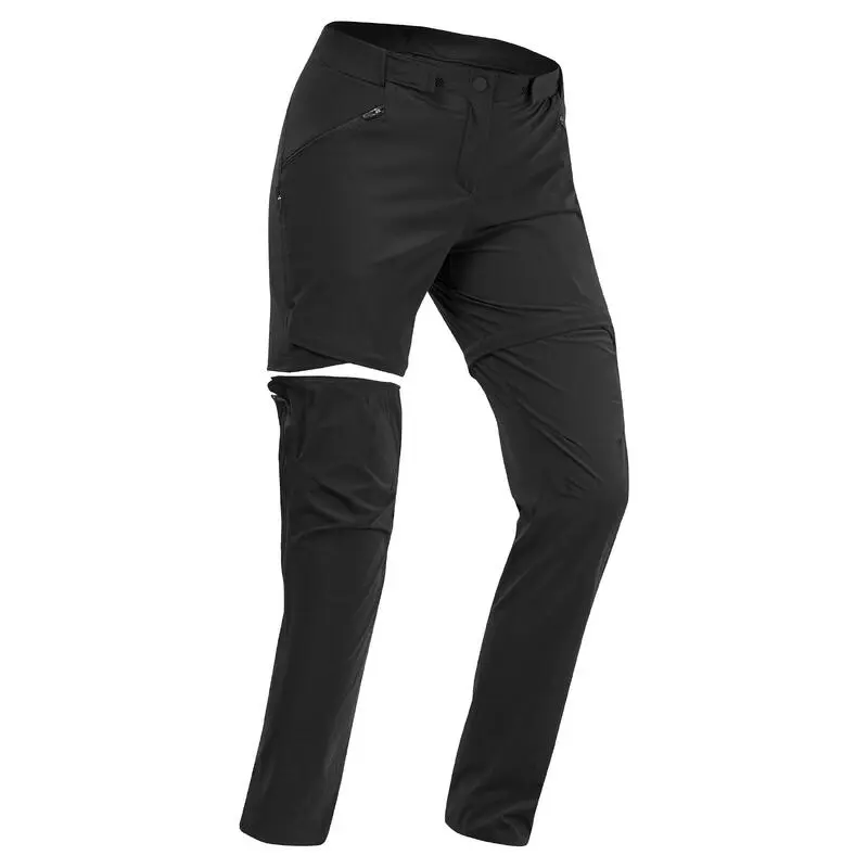 Quechua Pantalón Transformable De Senderismo Montaña - MH550 - Burdeos - Mujer - Imagen 6