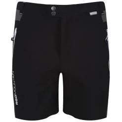 Regatta Pantalones Cortos Caminar Para Hombre Negro, Gris Imán