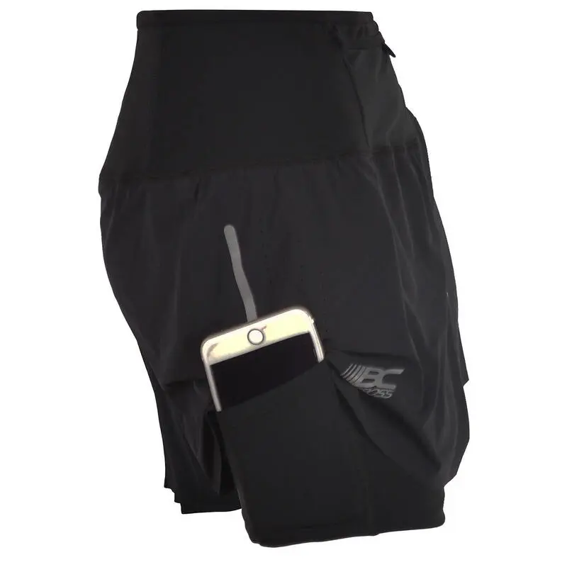 BODYCROSS Pantalones Cortos De Running LINH ULTRA Negro - Imagen 3