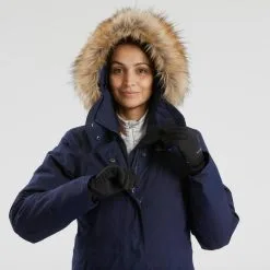 Parka De Montaña Y Nieve Impermeable Mujer Quechua SH500 X-Warm