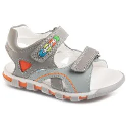 Sandalias De Marcha Deportiva De Piel De Bebé Niño PABLOSKY En Gris