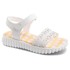 Sandalias De Marcha Deportiva De Piel De Niña PABLOSKY En Blanco