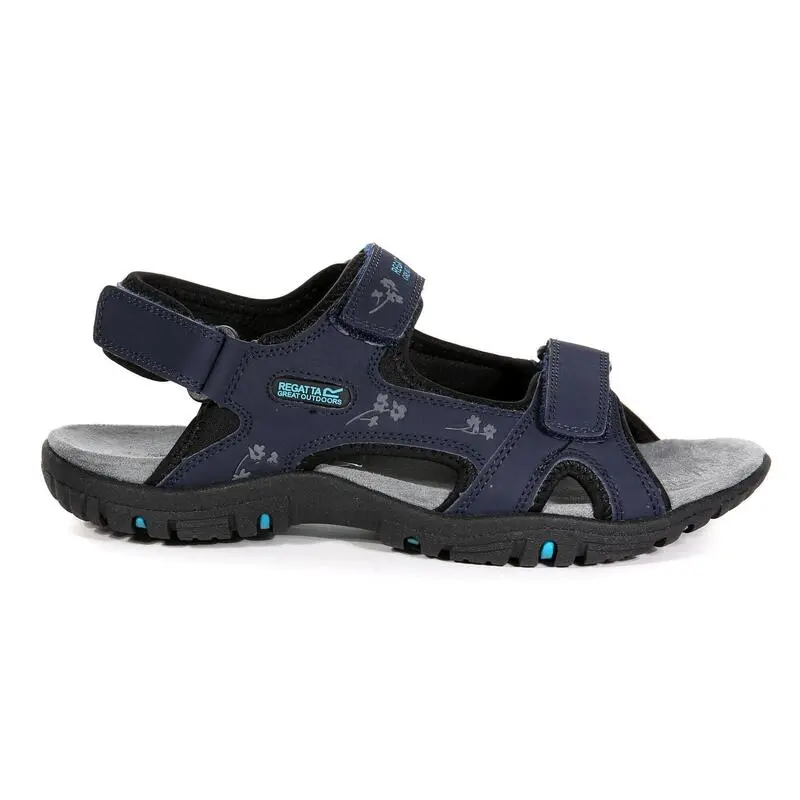 Regatta Sandalias Haris Para Mujer Marino, Negro